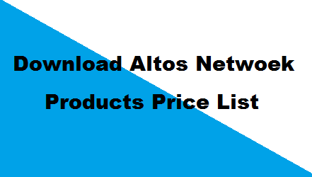 Altos Products Price List 2022