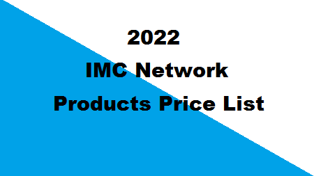 IMC Network Products(Catalog) Price List 2022